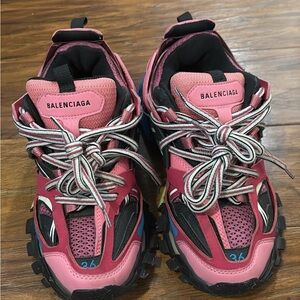 Balenciaga Pink and Black Sneakers